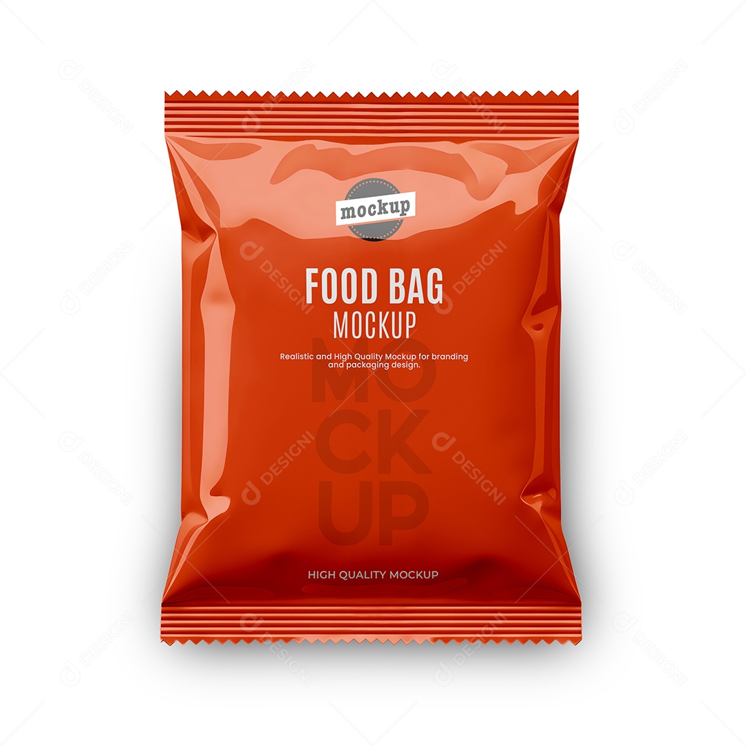 Mockup Pacote de Salgadinho Mockup PSD Editável