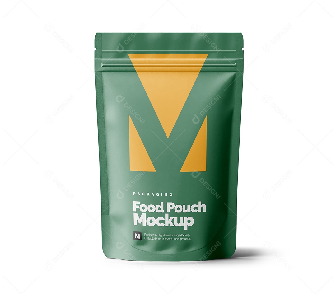 Embalagem Com Ziplock PSD Editável Mockup