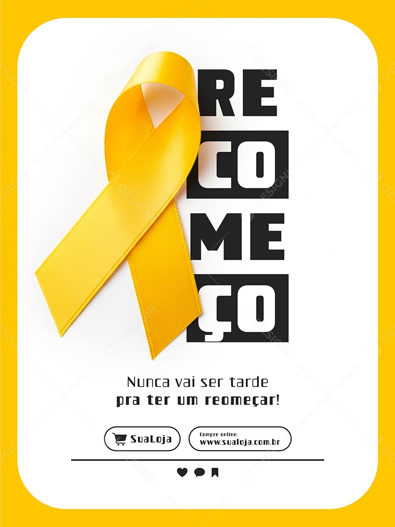 Setembro Amarelo Social Media PSD Editável