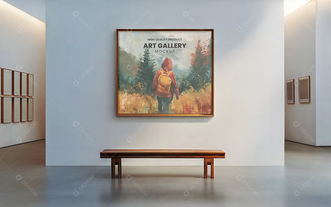 Mockup Galeria de Arte PSD Editável