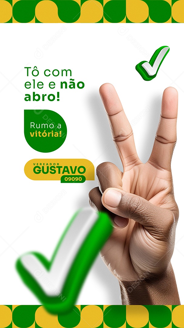 Story Campanha Política Rumo A Vitória Social Media PSD Editável