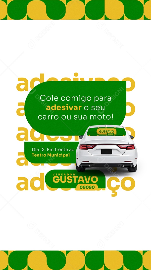 Story Campanha Política Adesivaço Social Media PSD Editável