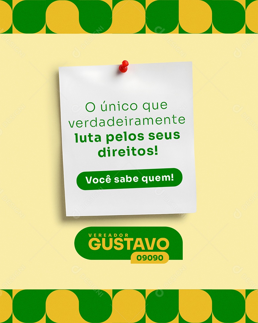 Campanha Política Você Sabe Quem Social Media PSD Editável
