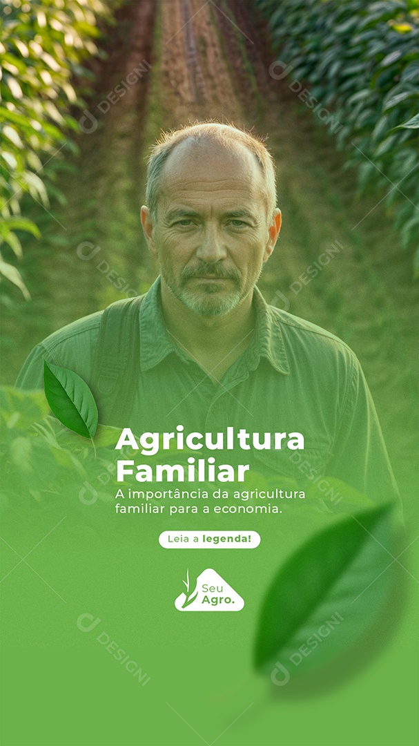Story Agronegócio Agricultura Familiar Social Media PSD Editável
