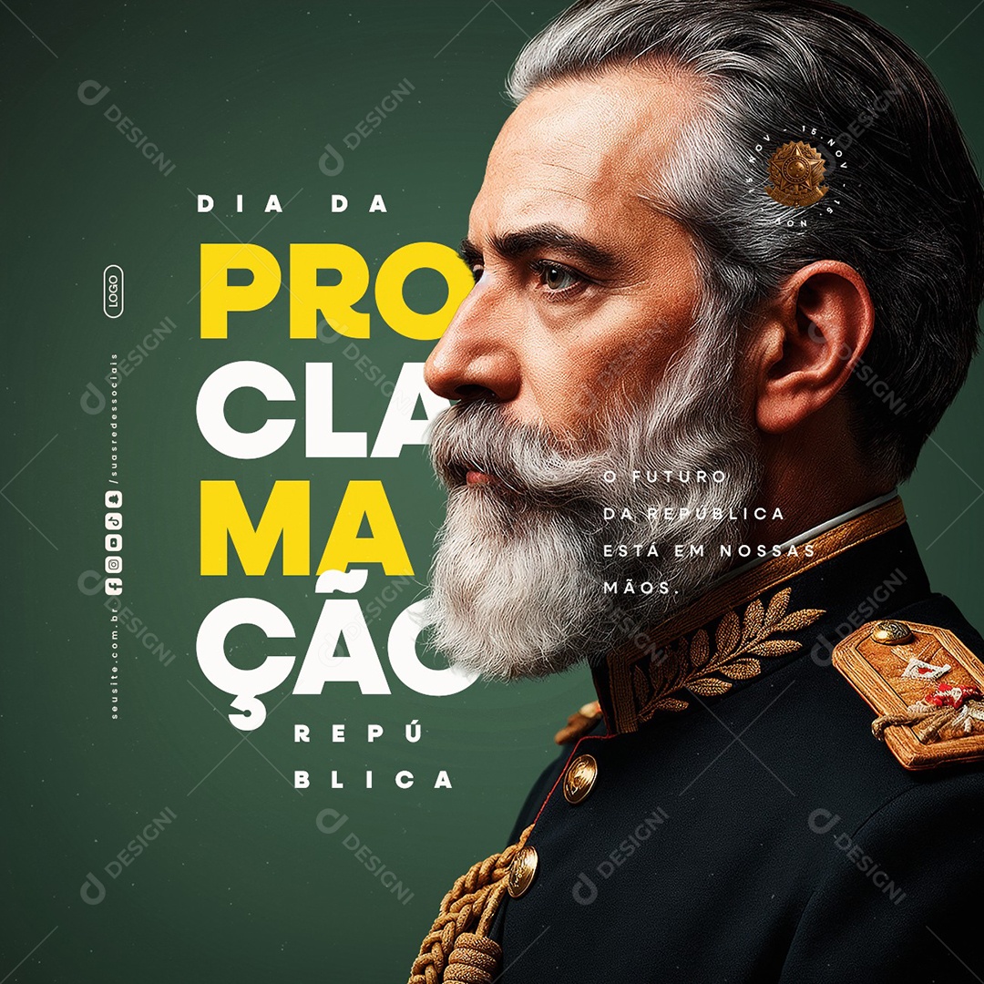 Dia da Proclamação da República 15 De Novembro O Futuro da República Social Media PSD Editável
