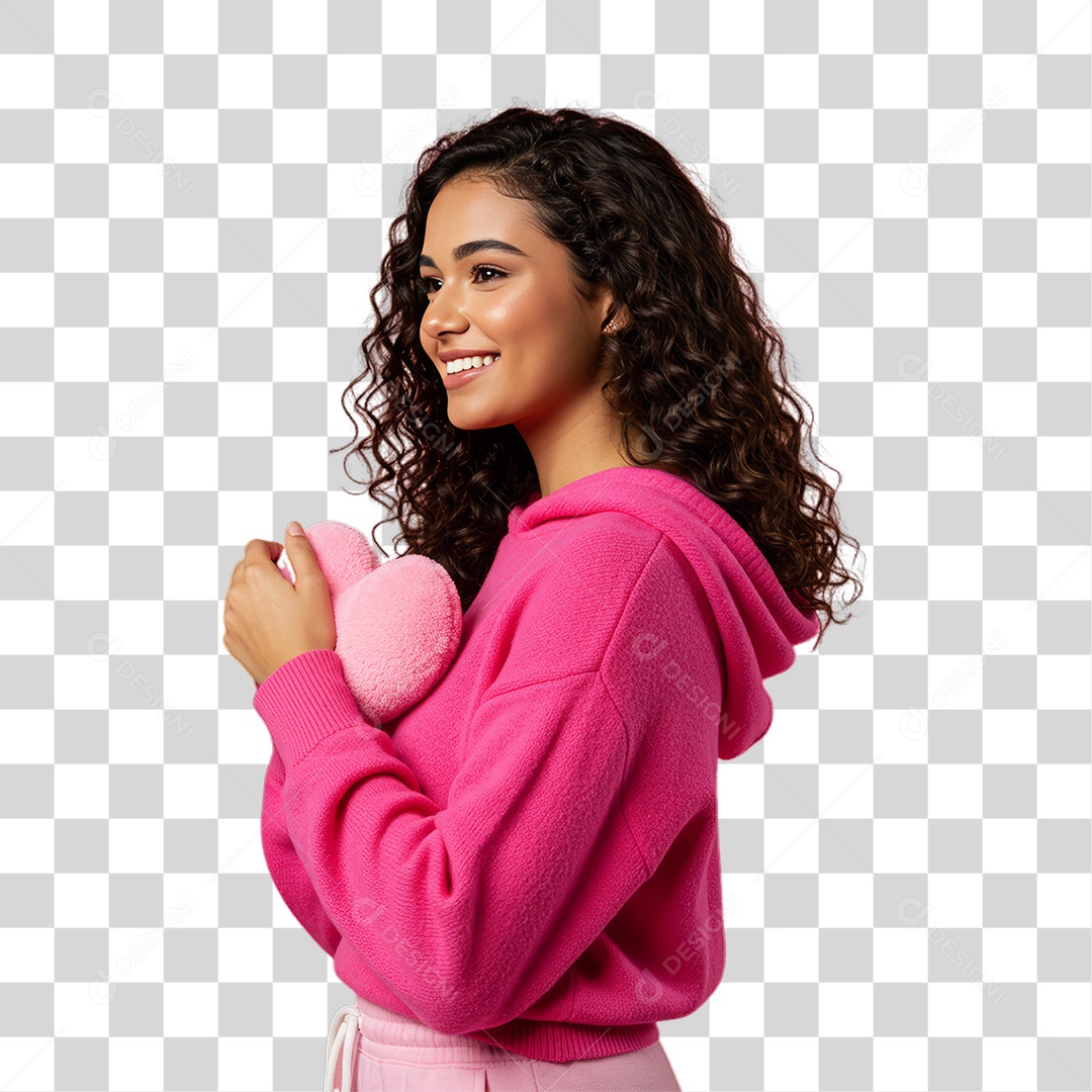 Mulher de Rosa Outubro Rosa Mês de Conscientização Sobre o Câncer de Mama PNG Transparente