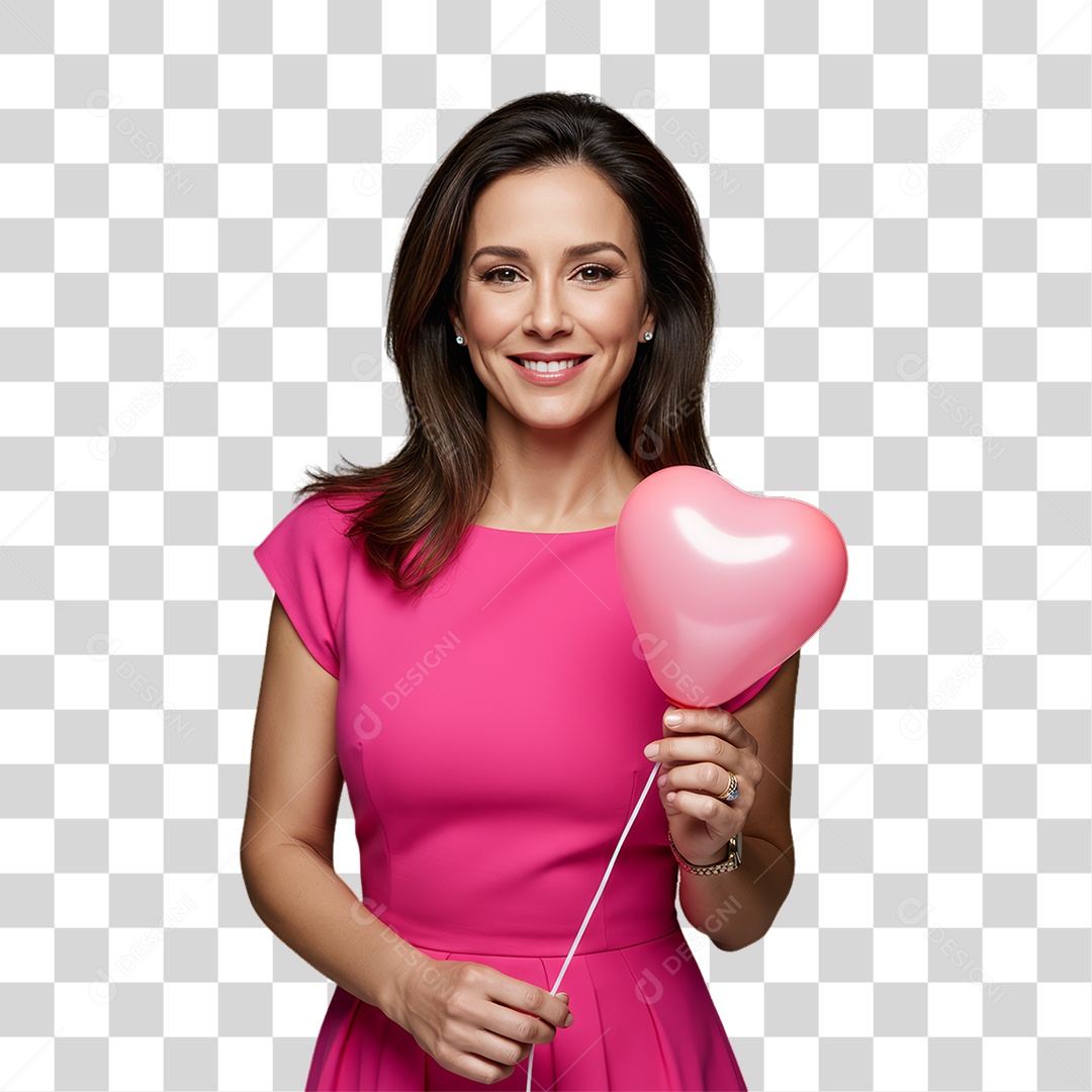 Mulher de Rosa Outubro Rosa Mês de Conscientização Sobre o Câncer de Mama PNG Transparente