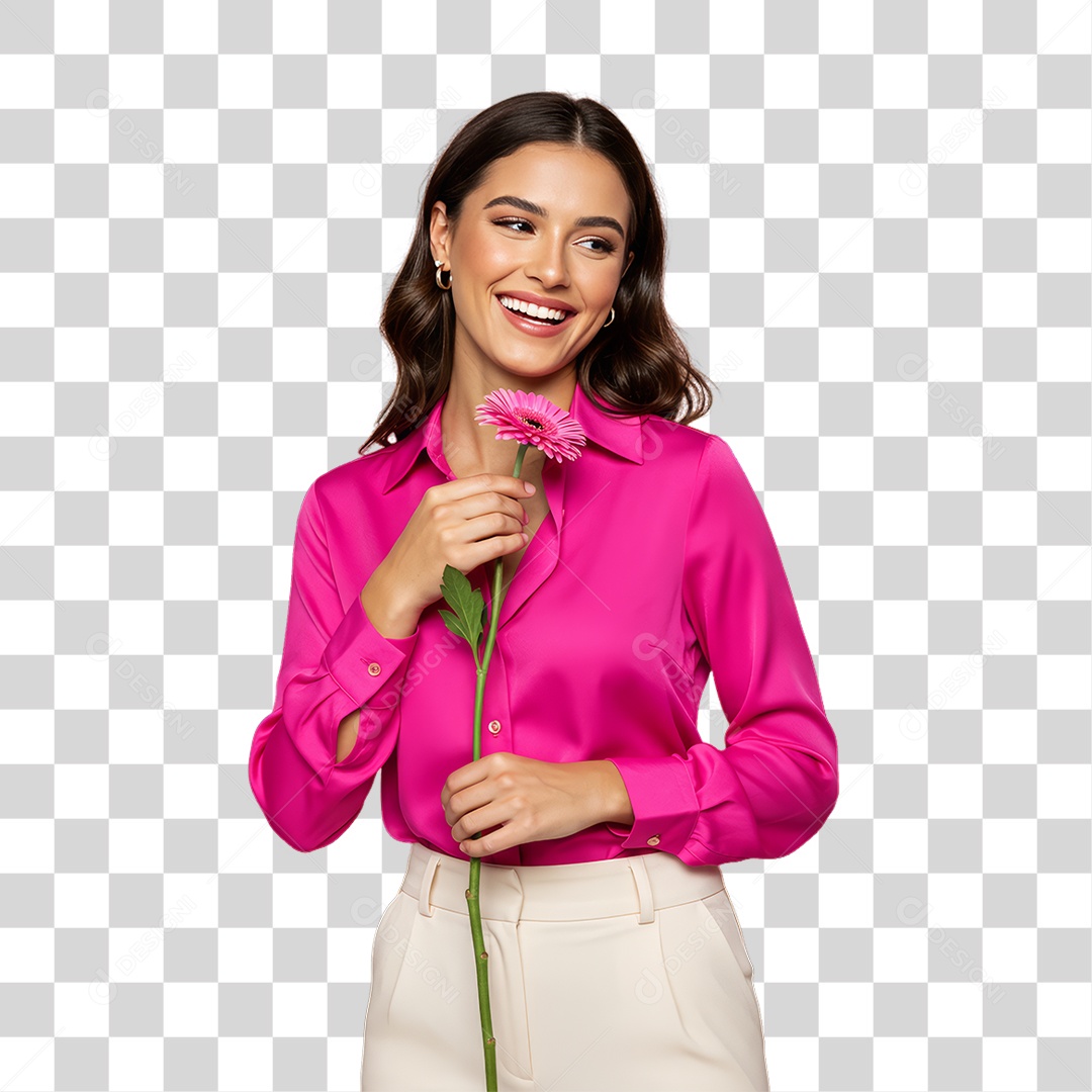 Mulher de Rosa Outubro Rosa Mês de Conscientização Sobre o Câncer de Mama PNG Transparente