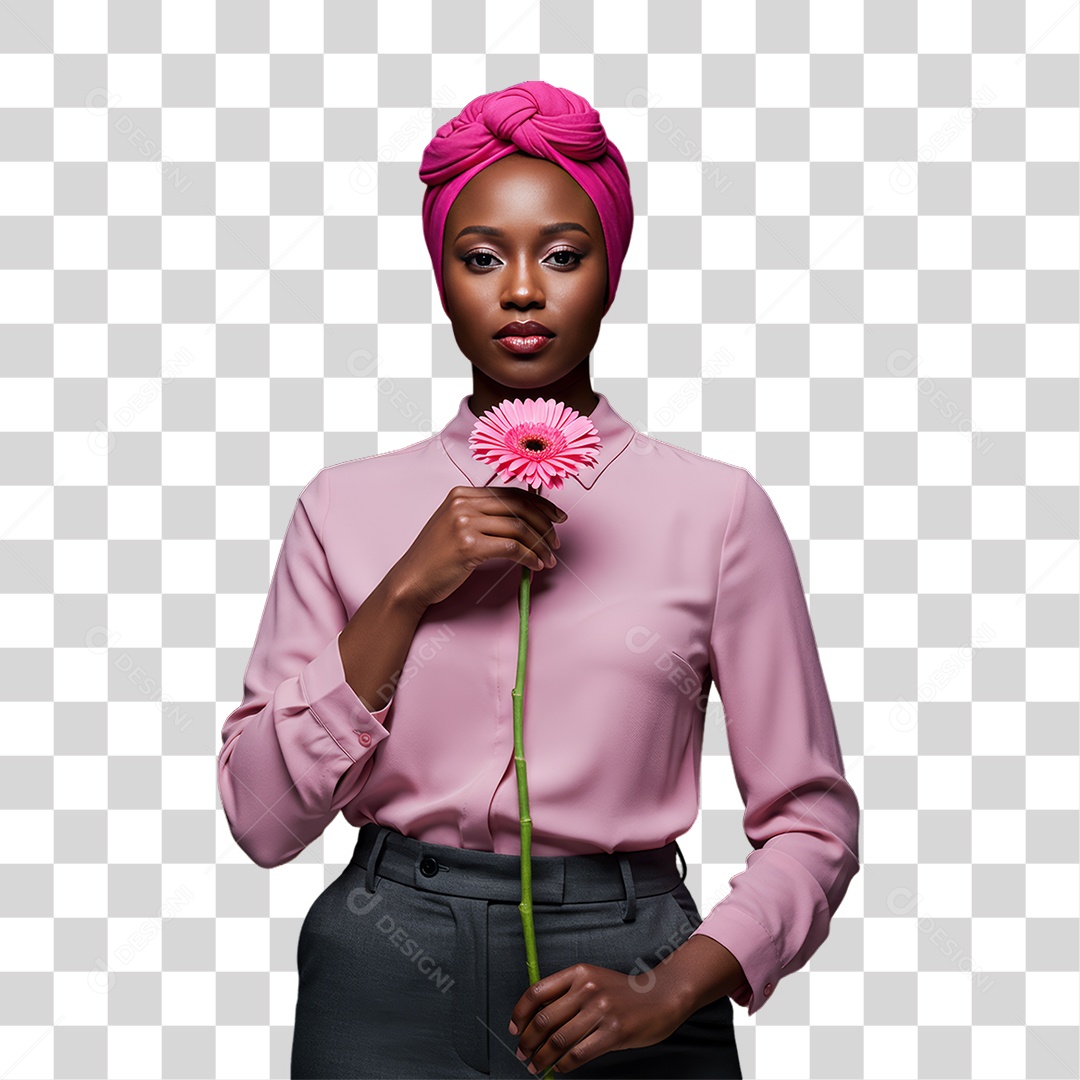 Mulher de Rosa Outubro Rosa Mês de Conscientização Sobre o Câncer de Mama PNG Transparente