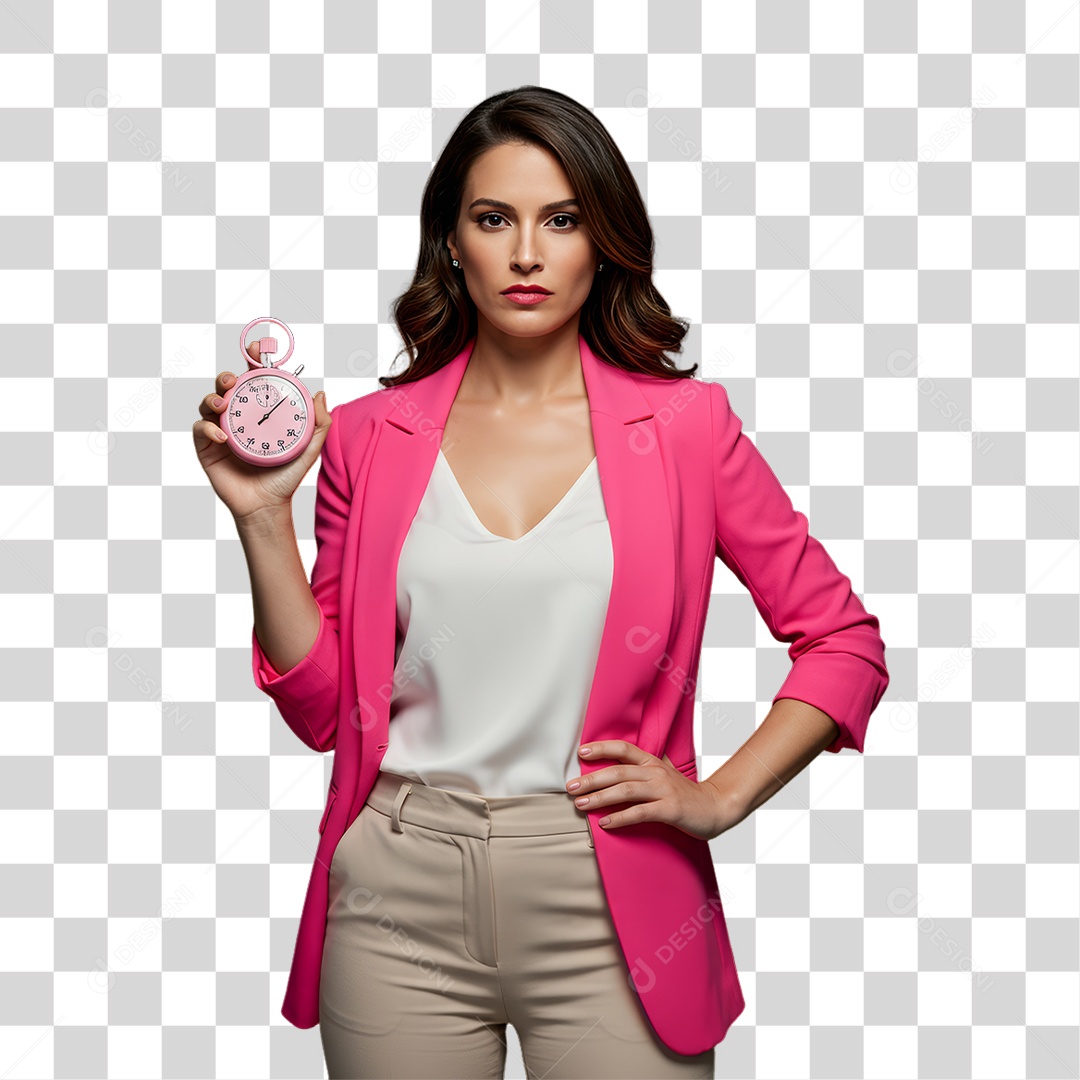 Mulher de Rosa Outubro Rosa Mês de Conscientização Sobre o Câncer de Mama PNG Transparente