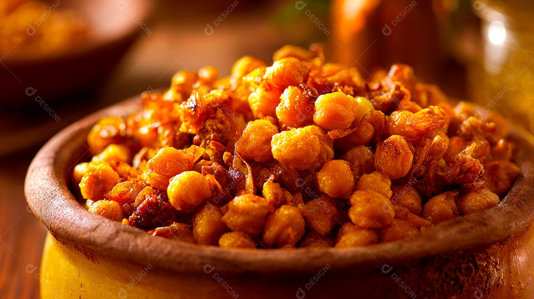 A imagem mostra uma Caponata, um prato típico da culinária da Sicília, na Itália..