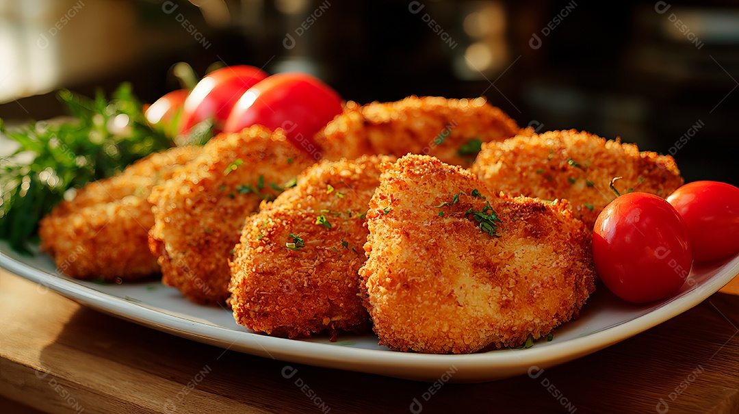 Os itens na imagem são Nuggets de Frango.