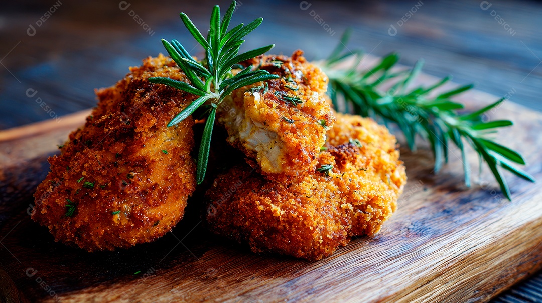 A imagem mostra o prato conhecido como Fish and Chips..