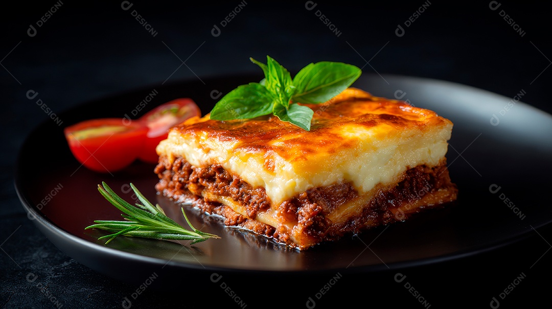 A Moussaka é um prato tradicional do Oriente Médio, especialmente popular na culinária grega e turca..