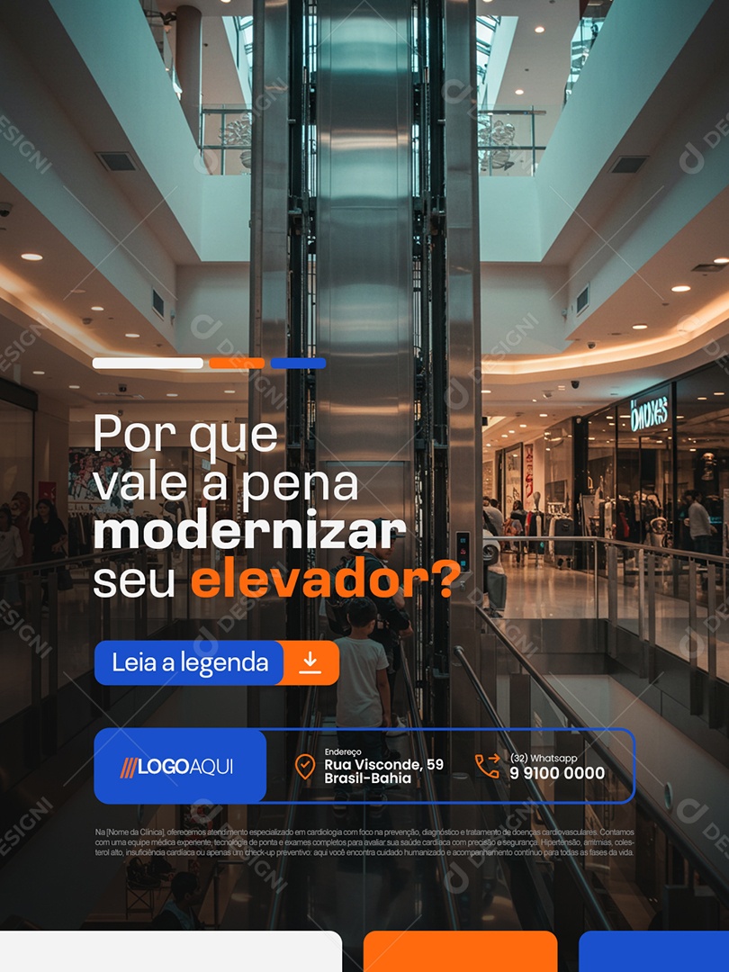 Por Que Vale a Pena Modernizar seu Elevador Social Media PSD Editável