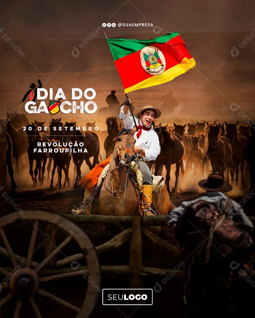 Dia do Gaùcho Social Media PSD Editável