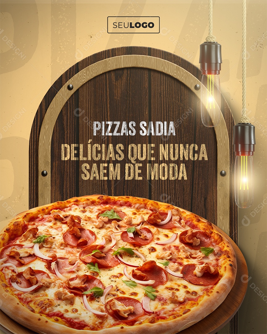 Pizzas Sadia Delícias Que Nunca Saem de Moda Social Media PSD Editável