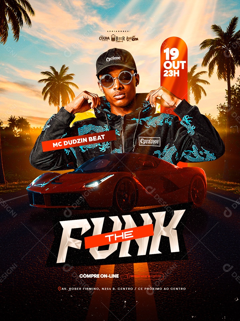 Flyer The Funk Social Media PSD Editável