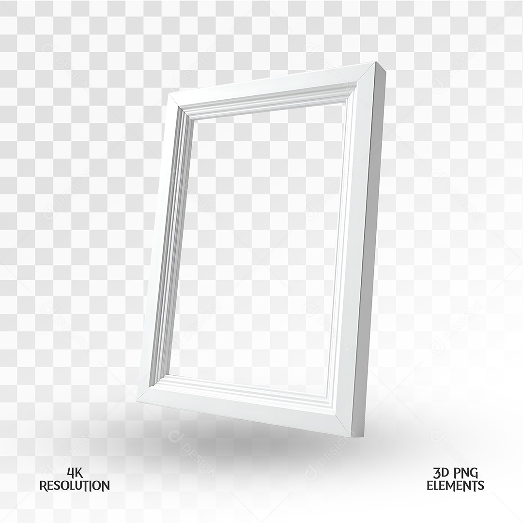 Quadro Elemento 3D Para Composição PSD