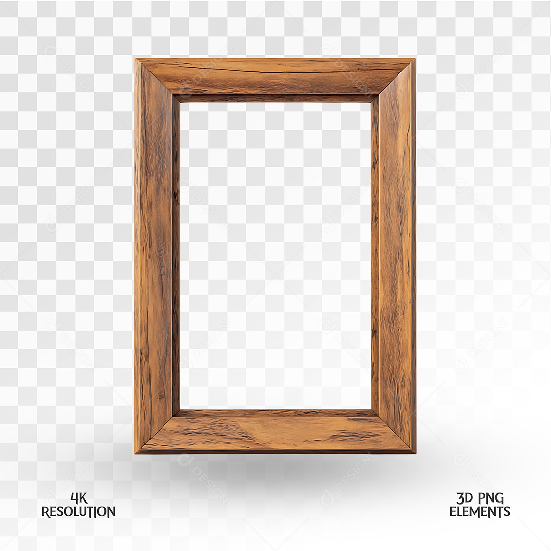 Quadro Elemento 3D Para Composição PSD