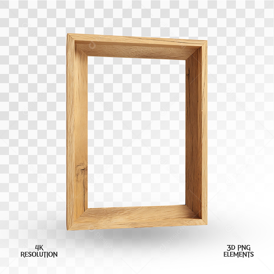 Quadro Elemento 3D Para Composição PSD