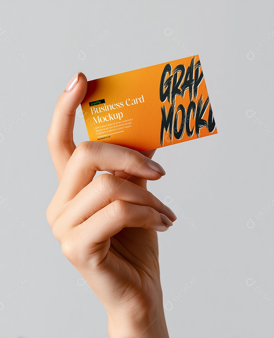 Mockup de Cartão de Visita PSD Editável