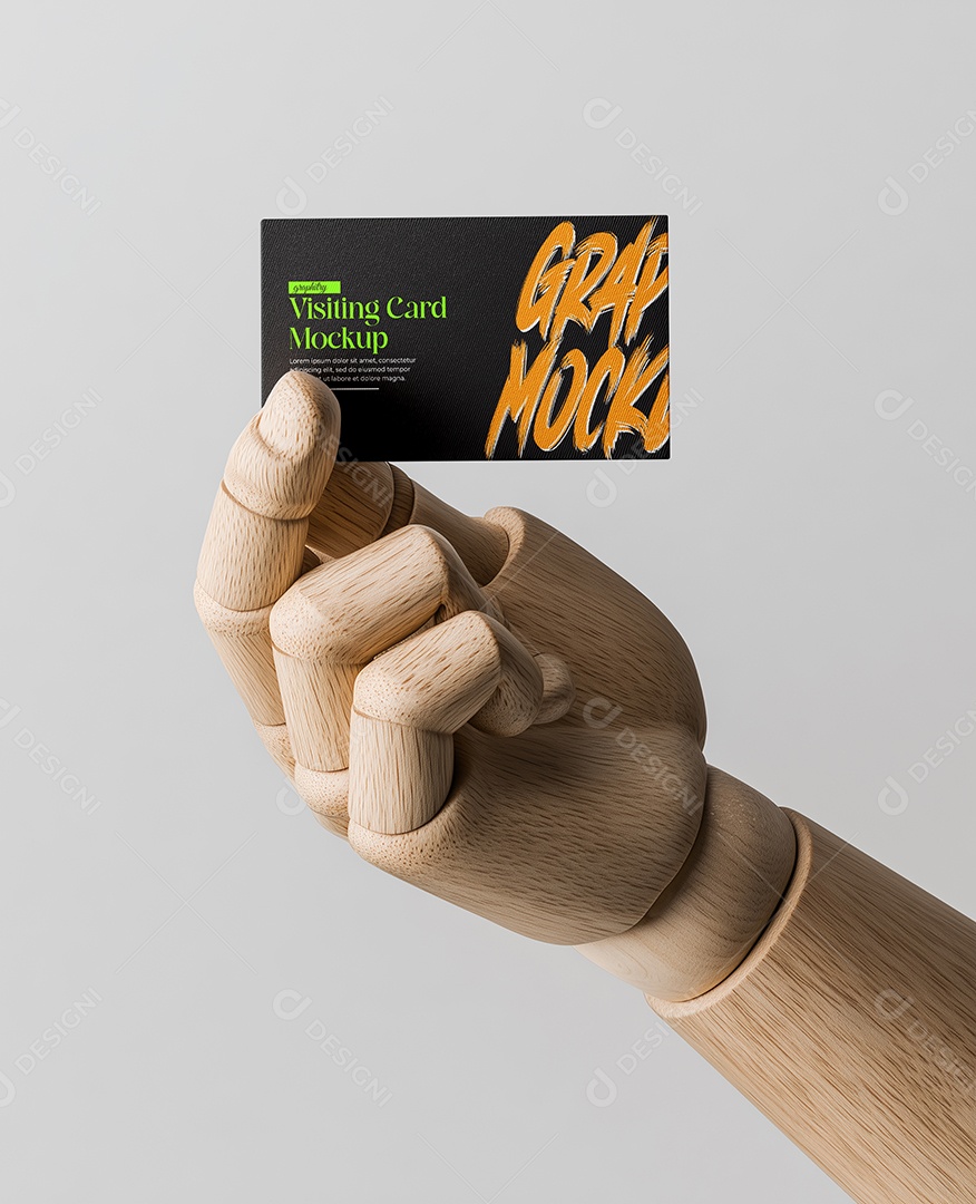 Mockup de Cartão de Visita PSD Editável