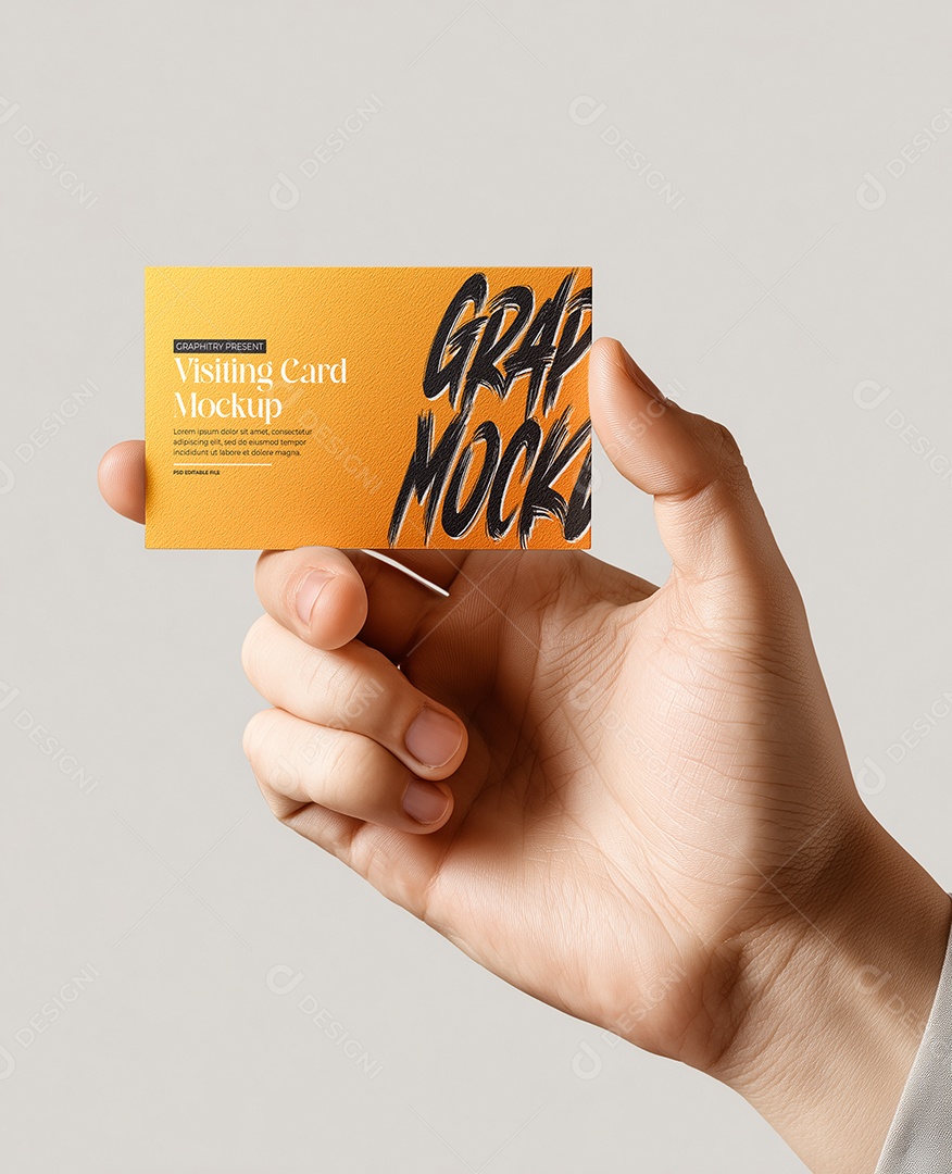 Mockup de Cartão de Visita PSD Editável