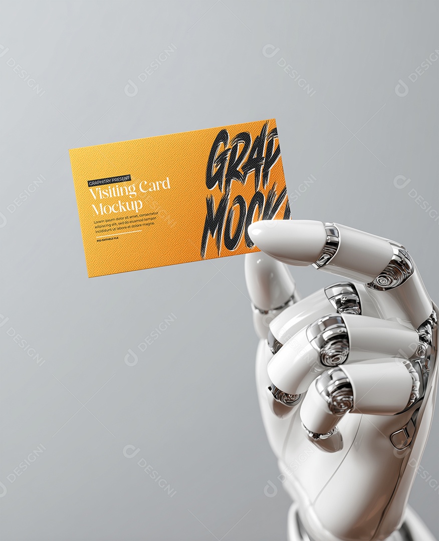 Mockup de Cartão de Visita PSD Editável