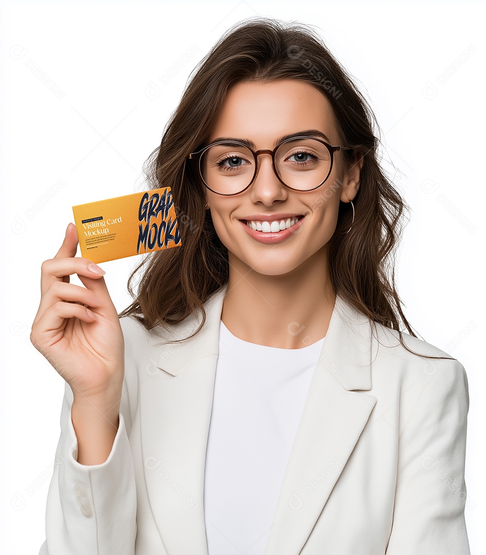 Mockup de Cartão de Visita PSD Editável