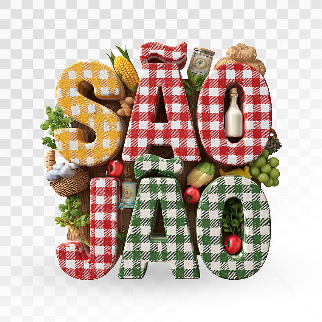 São João Para Selo 3D Composição PSD