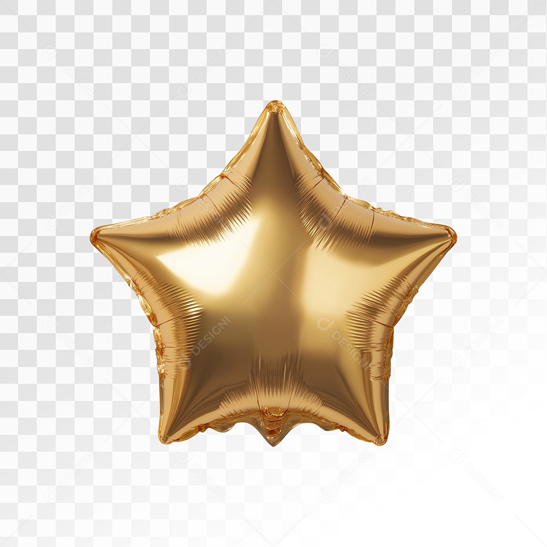 Balão Dourado Para Composição PSD