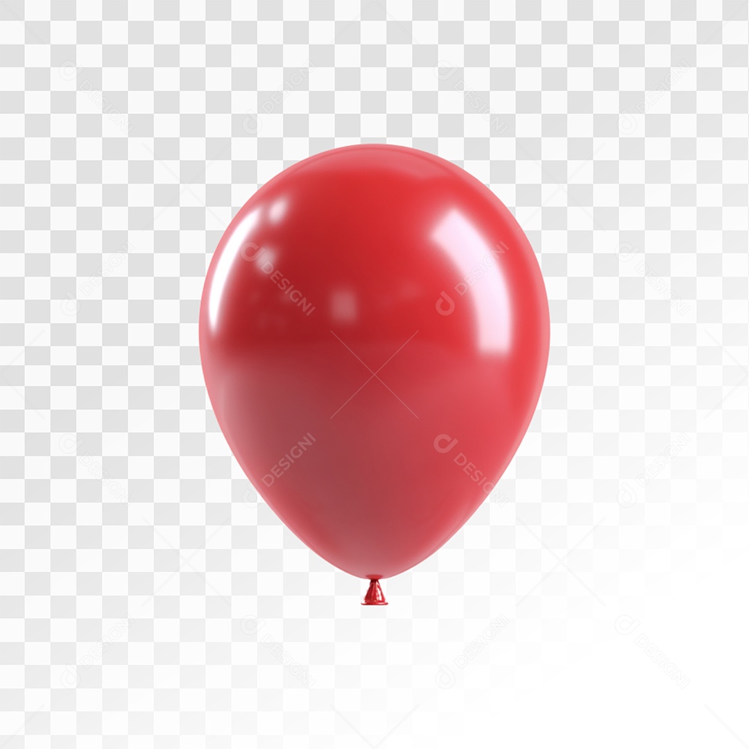Balão Vermelho Para Composição PSD