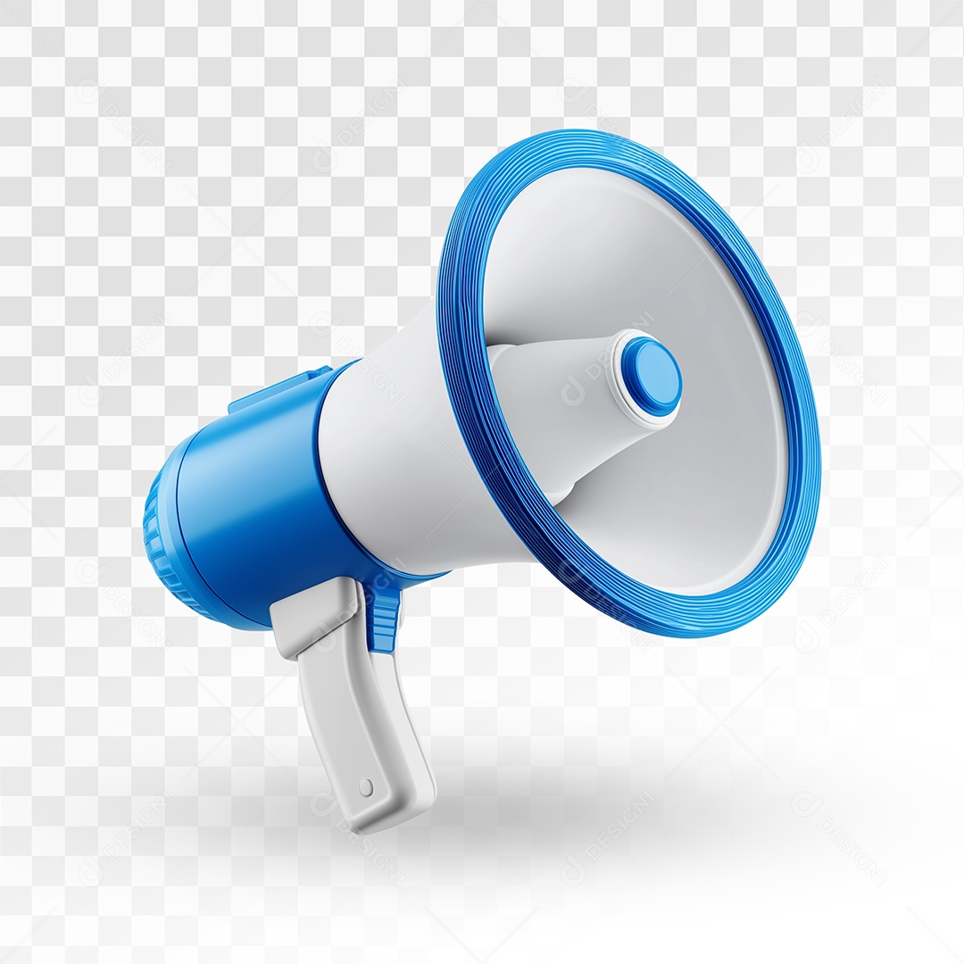 Mega Fone Elemento 3D Para Composição PSD Editável