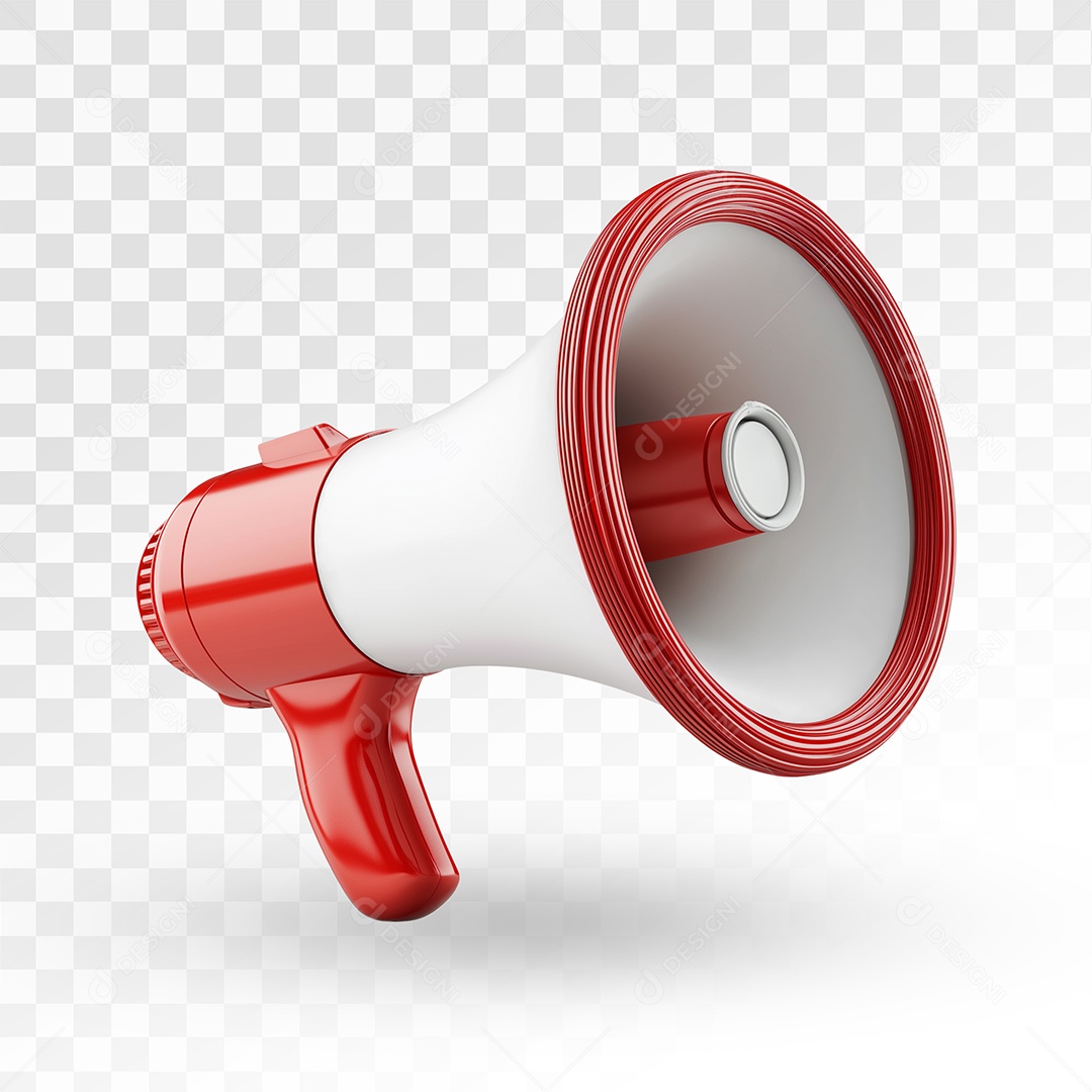 Mega Fone Elemento 3D Para Composição PSD Editável