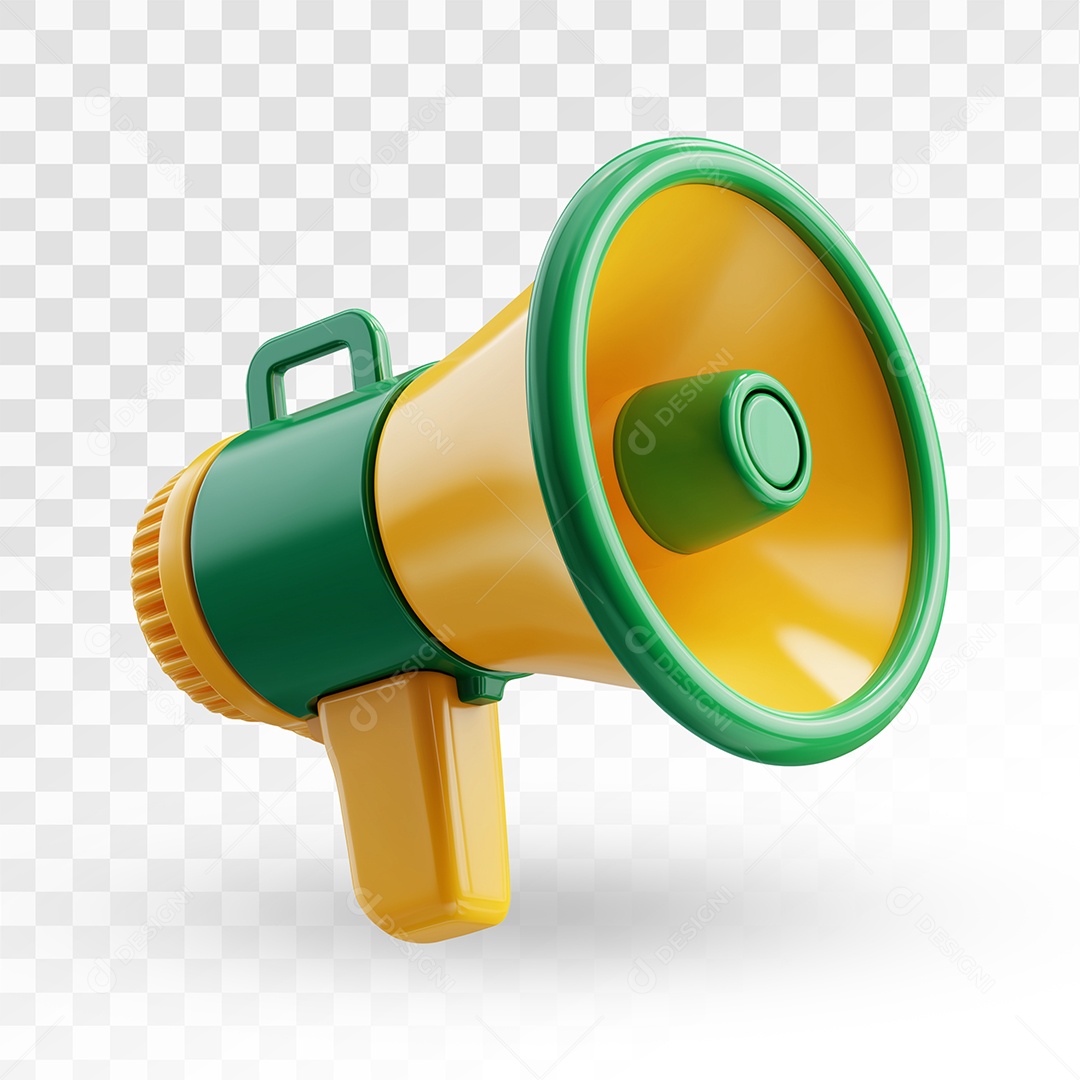 Mega Fone Elemento 3D Para Composição PSD Editável