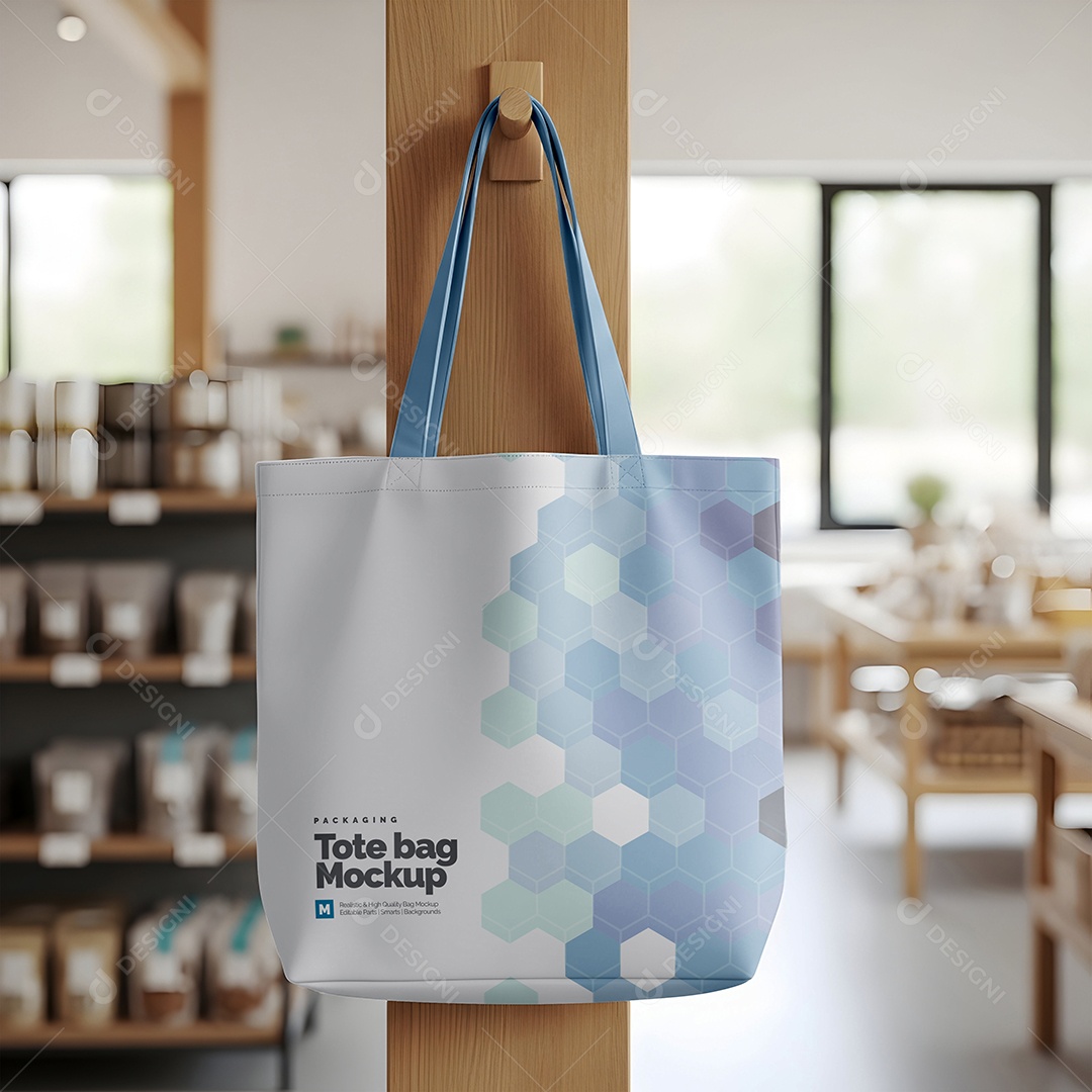 Sacola de Compras PSD Editável Mockup