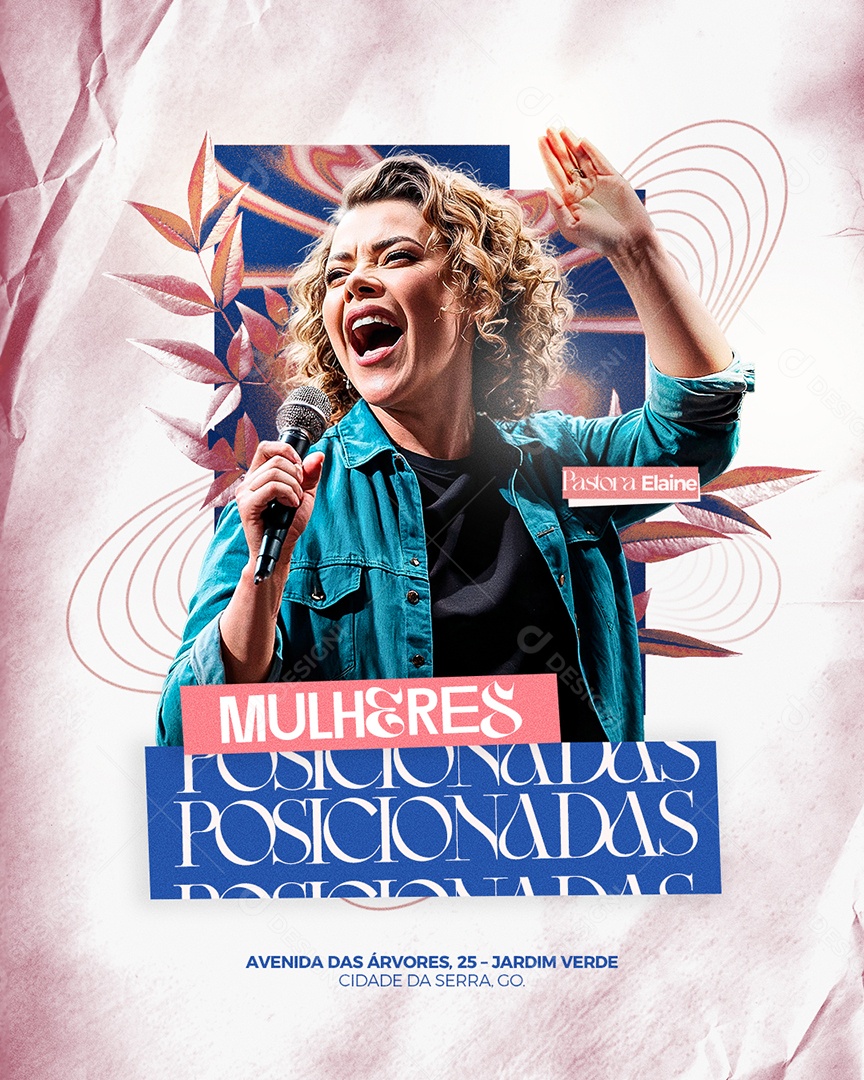 Gospel Culto de Mulheres Posicionadas Social Media PSD Editável