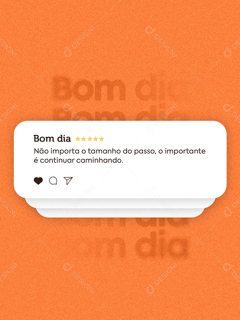 Bom Dia Frase Motivacional Social Media PSD Editável