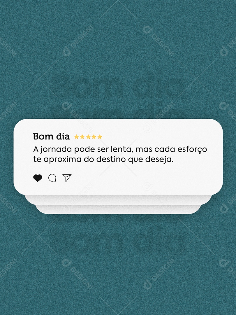 Bom Dia Frase Motivacional Social Media PSD Editável