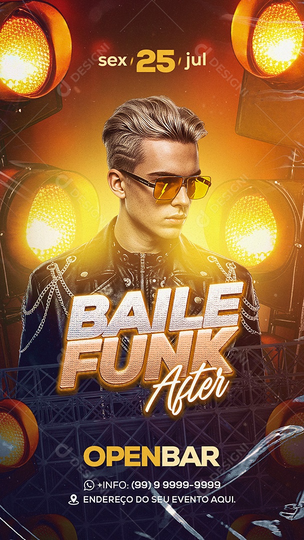 Flyer Funk Baile Funk Social Media PSD Editável