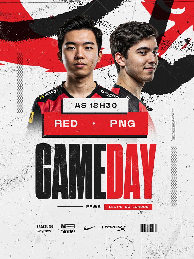 Esports Game Day Lets Go Social Media PSD Editável