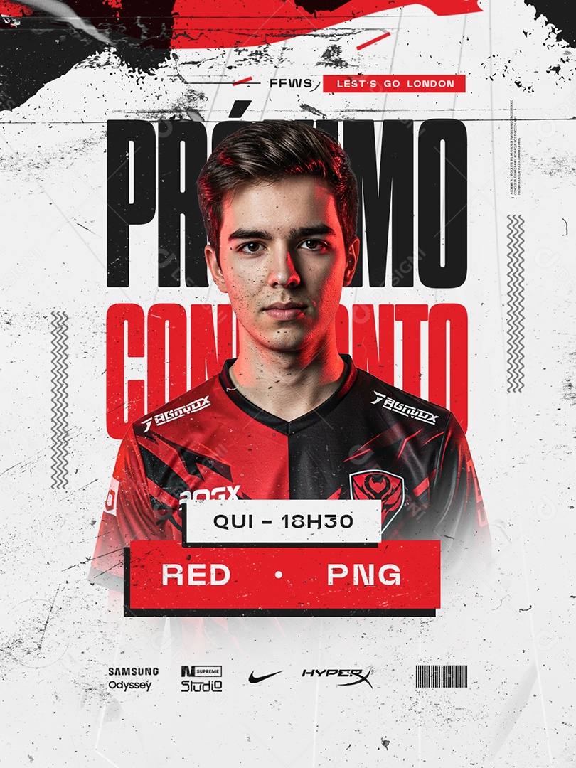 Esports Próximo Confronto Lets Go Social Media PSD Editável