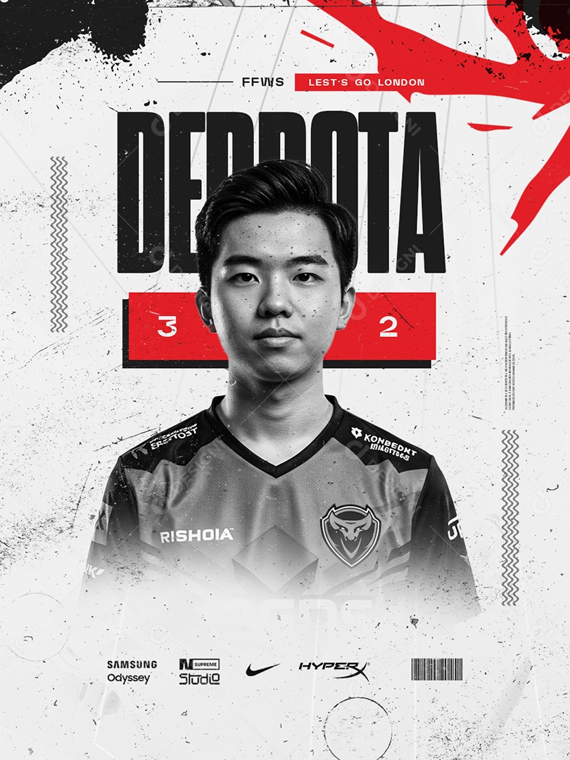 Esports Derrota Lets Go Social Media PSD Editável