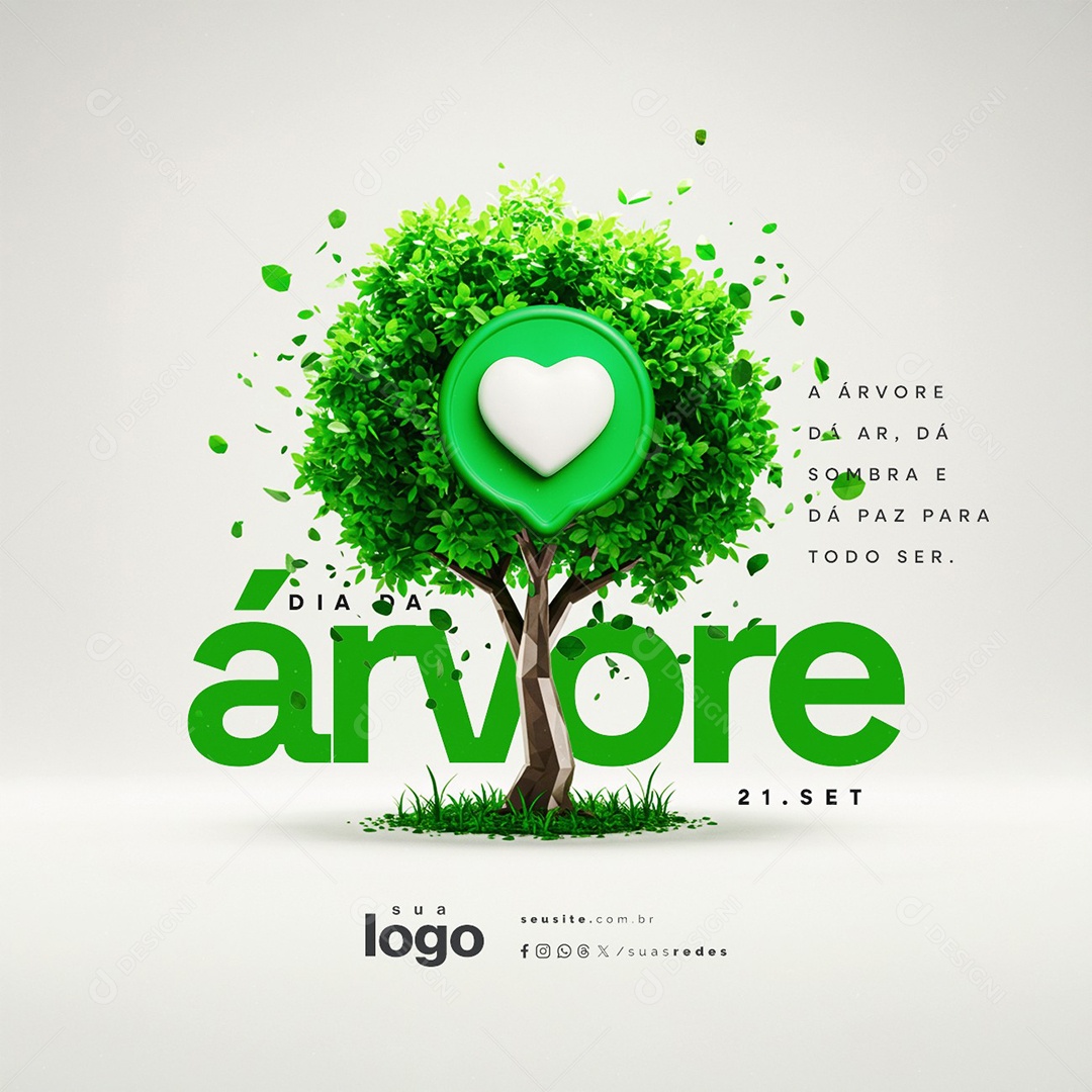 Dia da Árvore 21 de Setembro Social Media PSD Editável