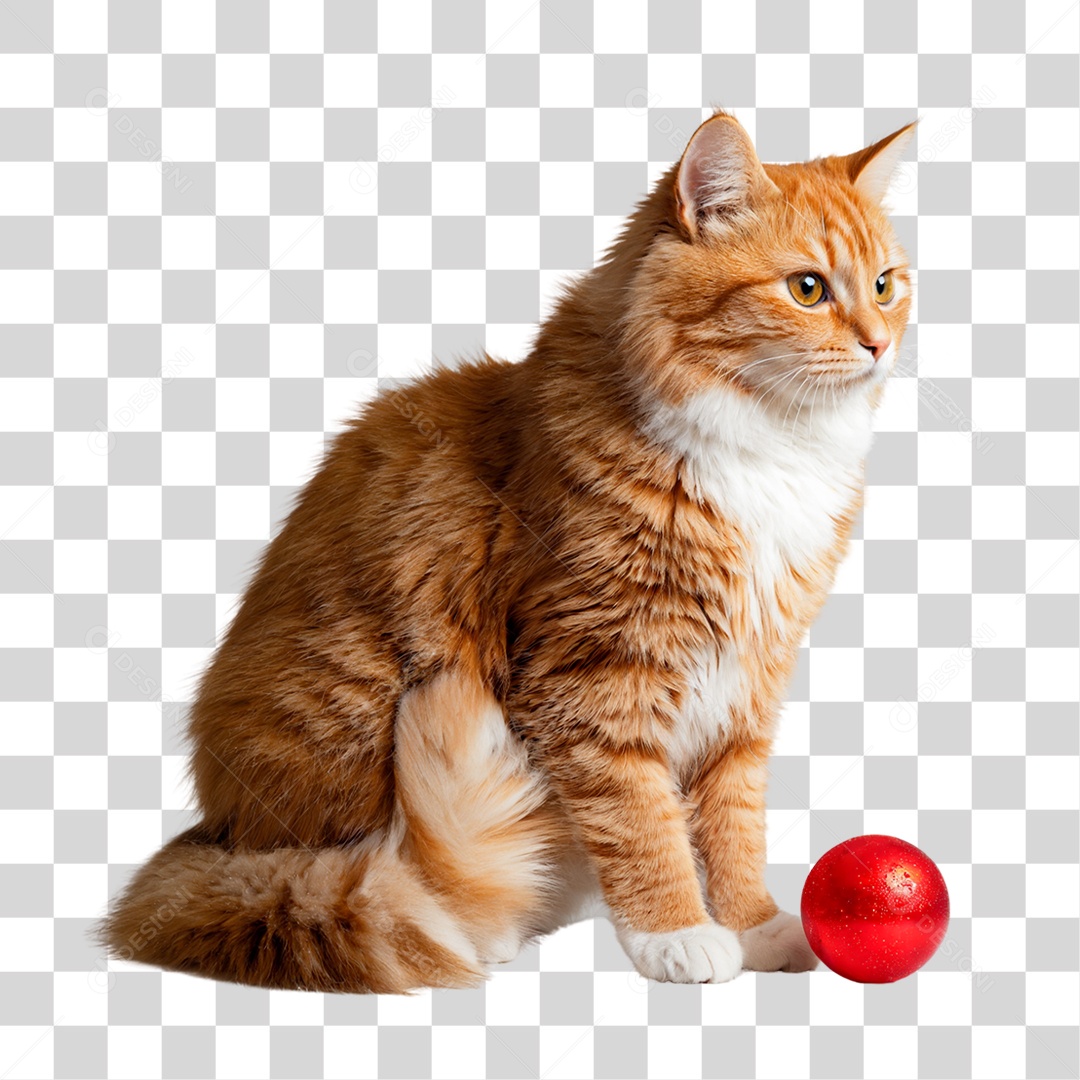 Gato Amarelo Animal Pet PNG Transparente