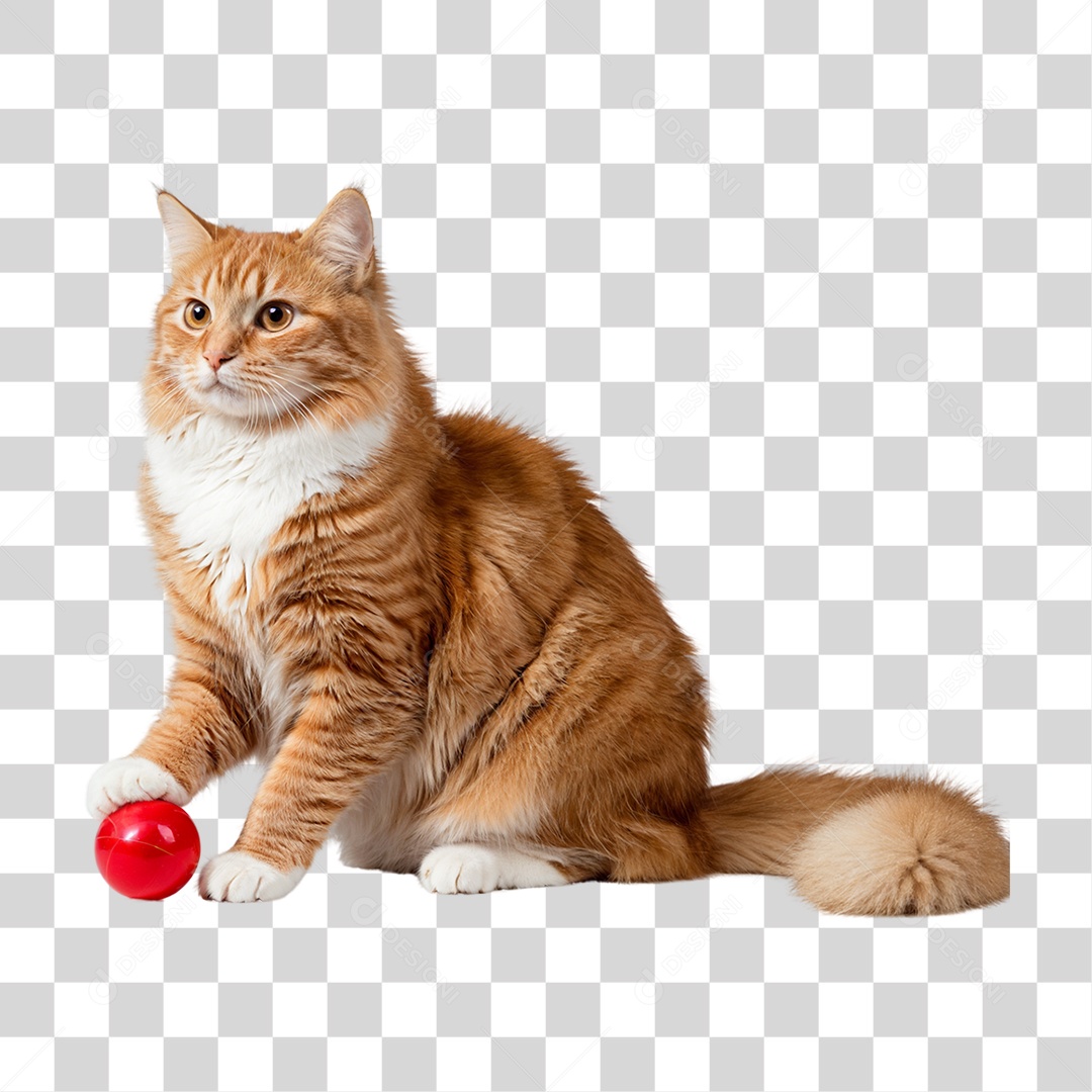 Gato Amarelo Animal Pet PNG Transparente