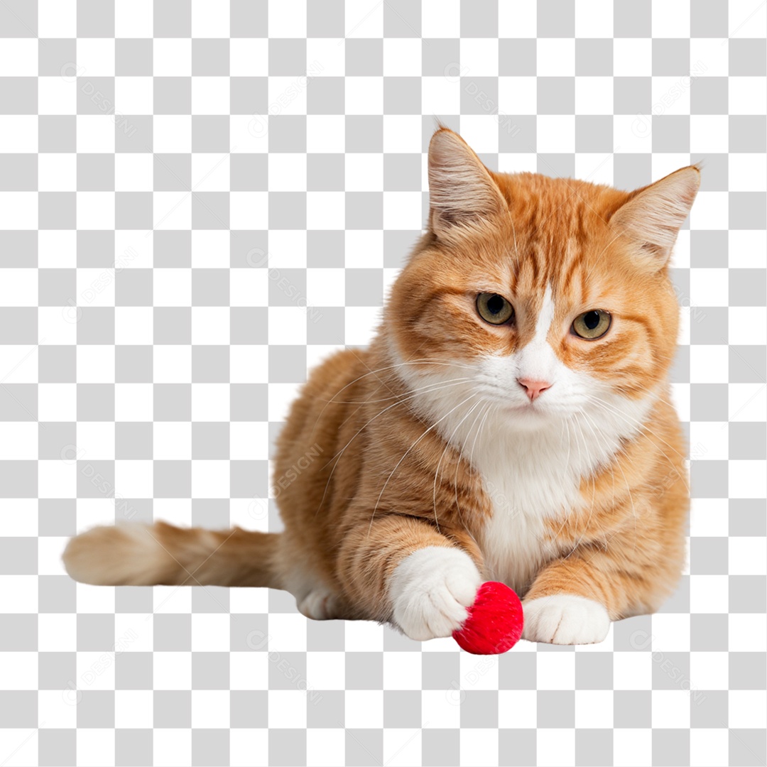 Gato Amarelo Animal Pet PNG Transparente