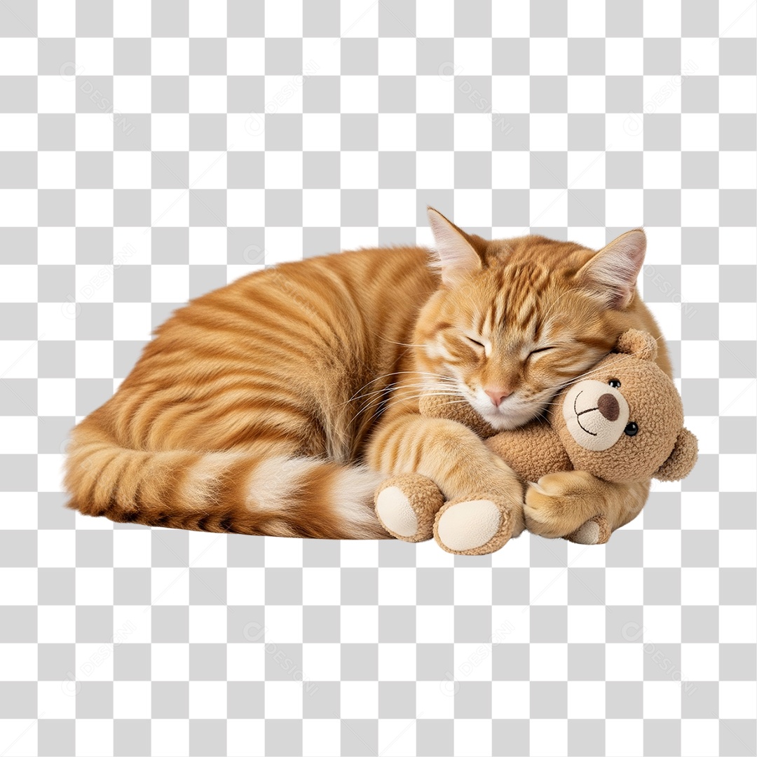 Gato Amarelo Animal Pet PNG Transparente