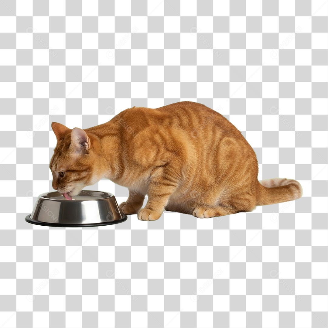 Gato Amarelo Animal Pet PNG Transparente